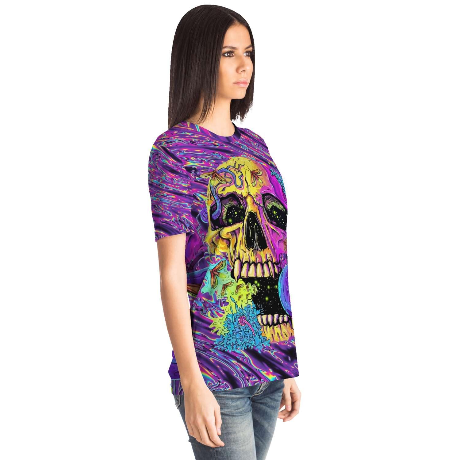 Psychedelic Skull T-Shirt - OnlyClout