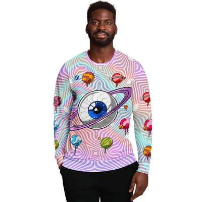 Parade of Planets Holographic Sweatshirt, [music festival clothing], [only clout], [onlyclout]