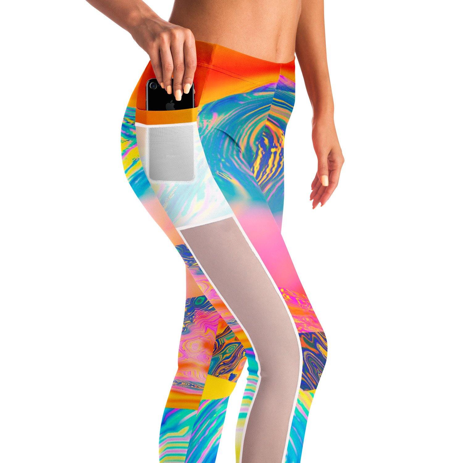 Summer Vibes Music Festival Pocket Leggins - OnlyClout