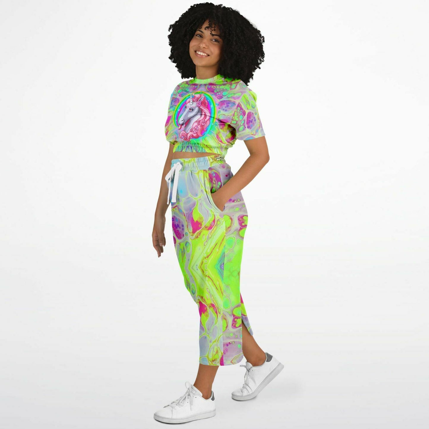 Rainbow Unicorn Womens Full Festival Body Outfit