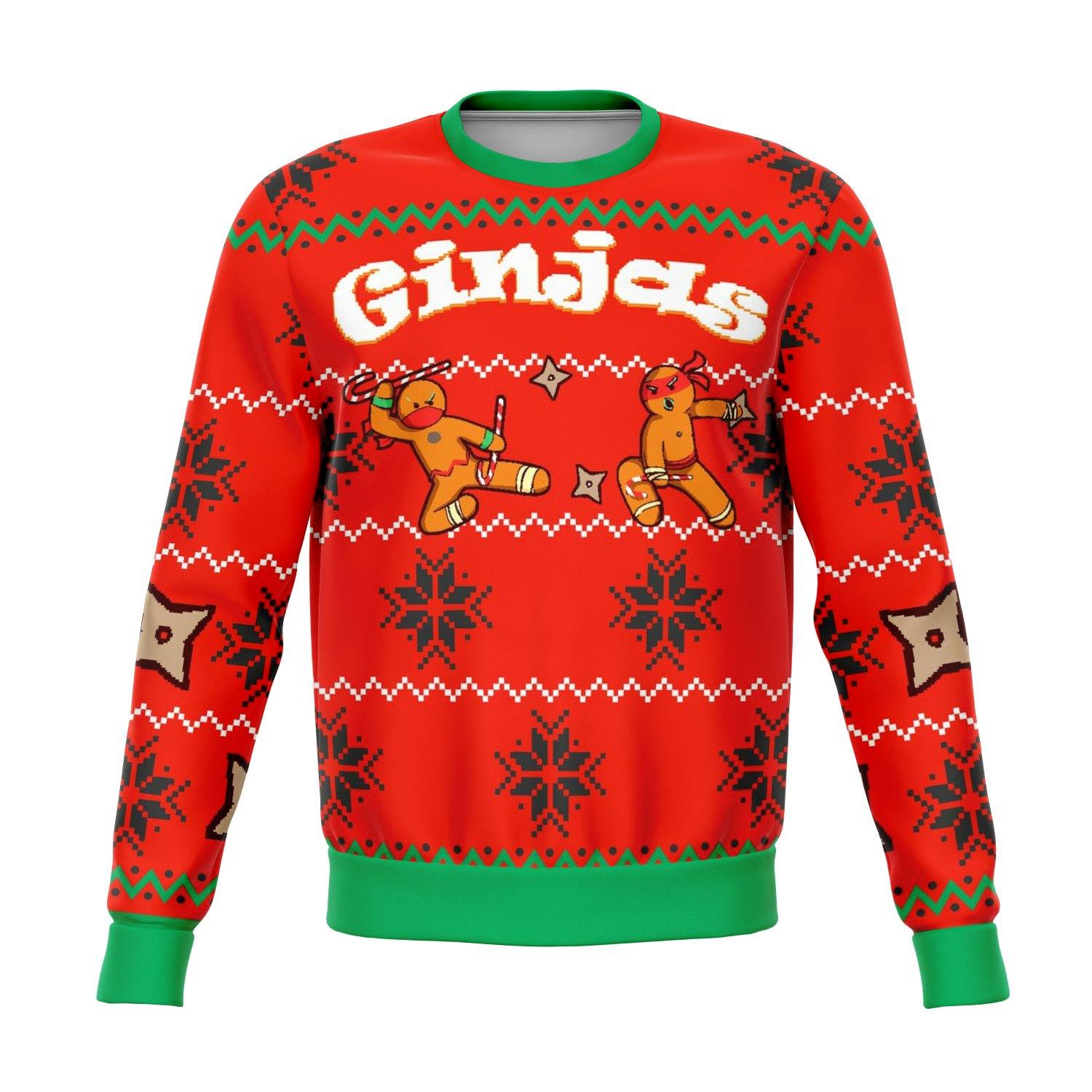 Ginjas Funny Ugly Christmas Sweater - OnlyClout