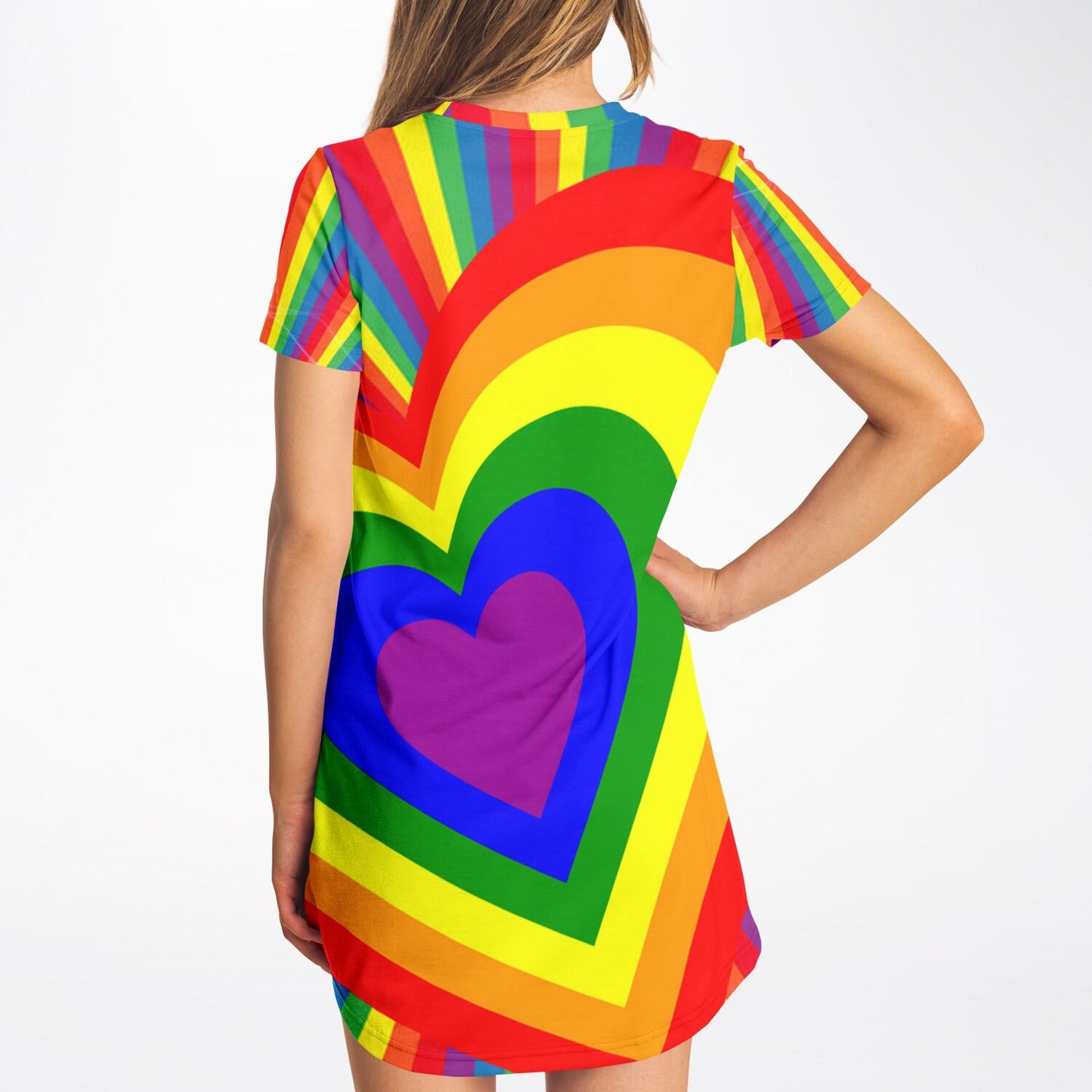 Pride Heart T-Shirt Dress