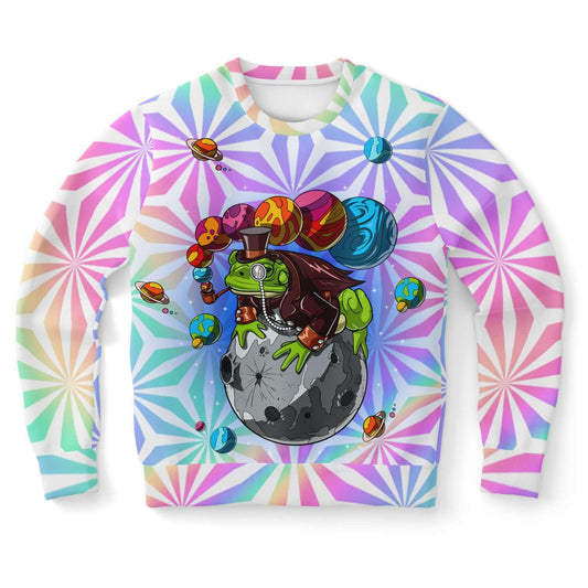 Spase Frog Holographic Sweatshirt - OnlyClout