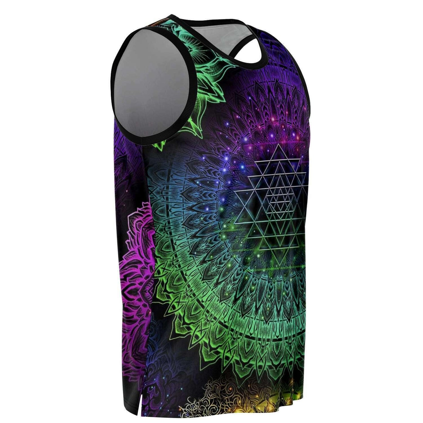 Glowing Mandala Basketball Jersey - OnlyClout