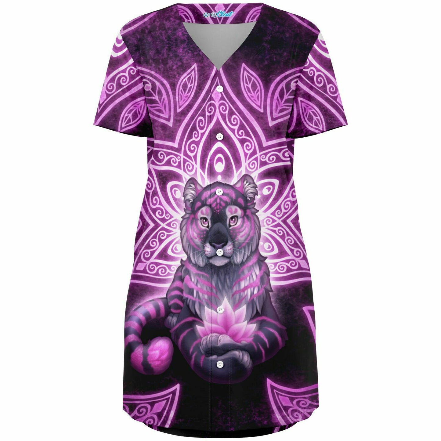 Sacral Lion Baseball Jersey Dress