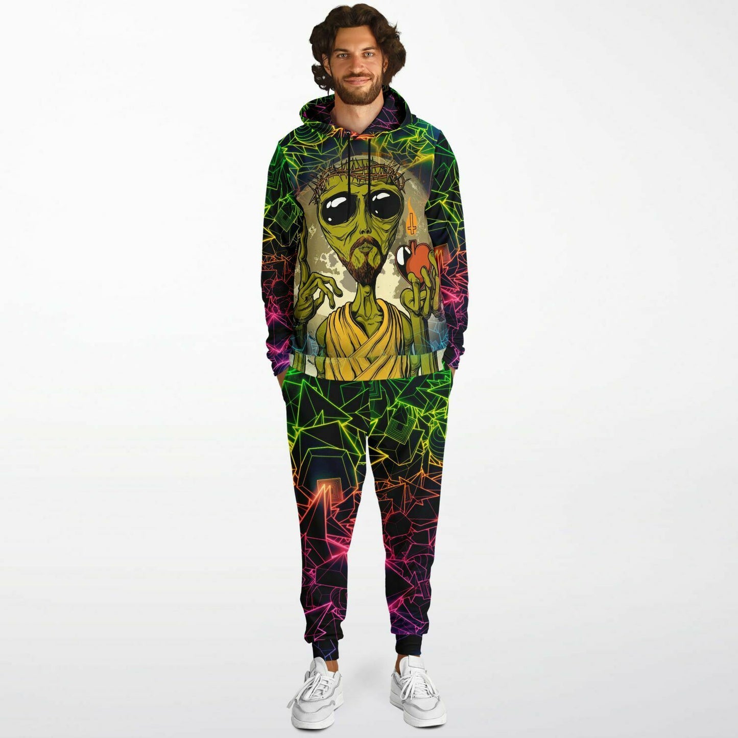 Alien Christ Trippy Full Body Festival Outfit