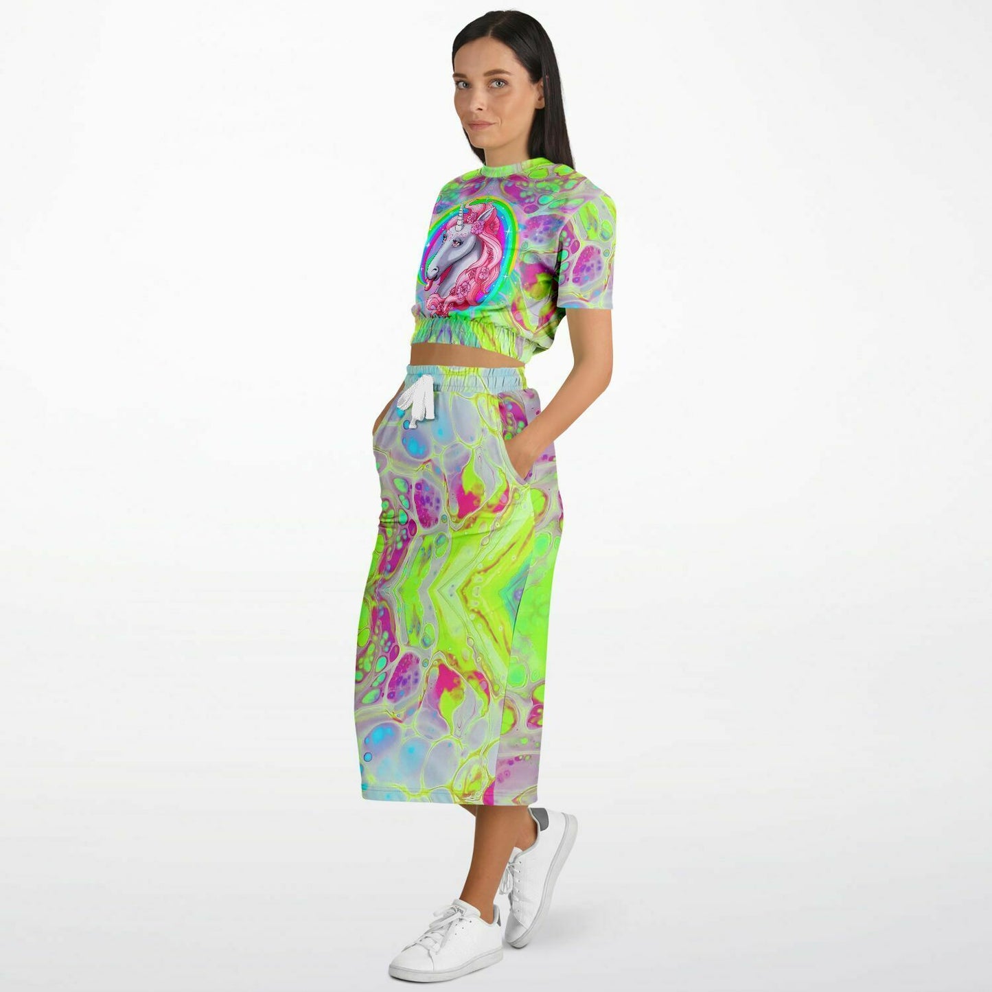 Rainbow Unicorn Womens Full Festival Body Outfit