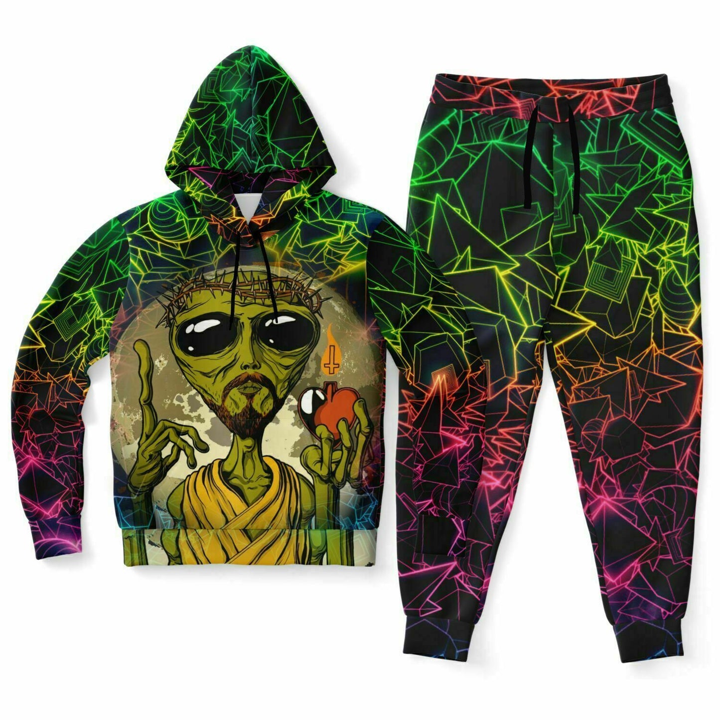 Alien Christ Trippy Full Body Festival Outfit