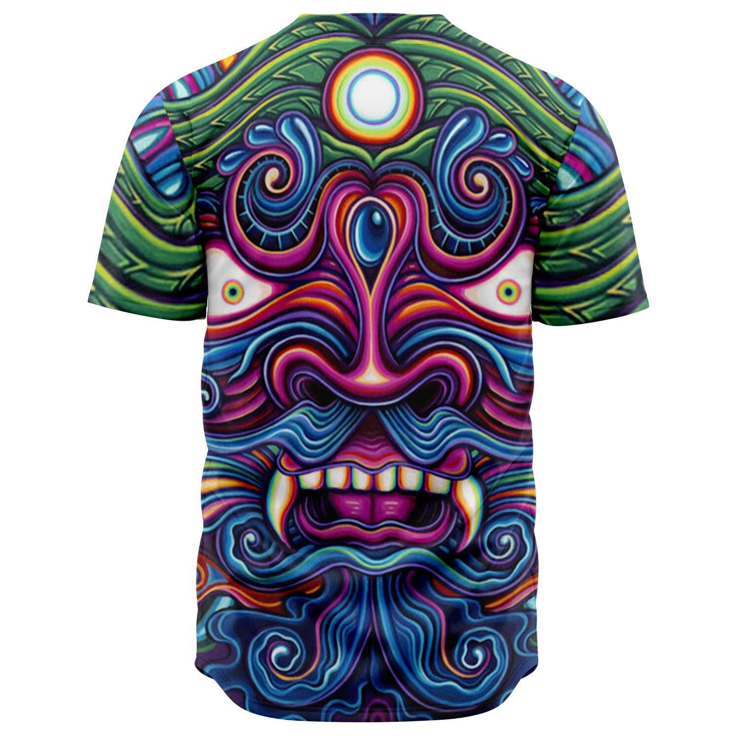 Trippy Demon Baseball Jersey - OnlyClout