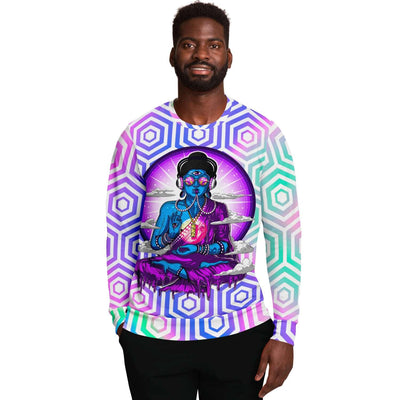 God of Festival Holographic Sweatshirt, [music festival clothing], [only clout], [onlyclout]