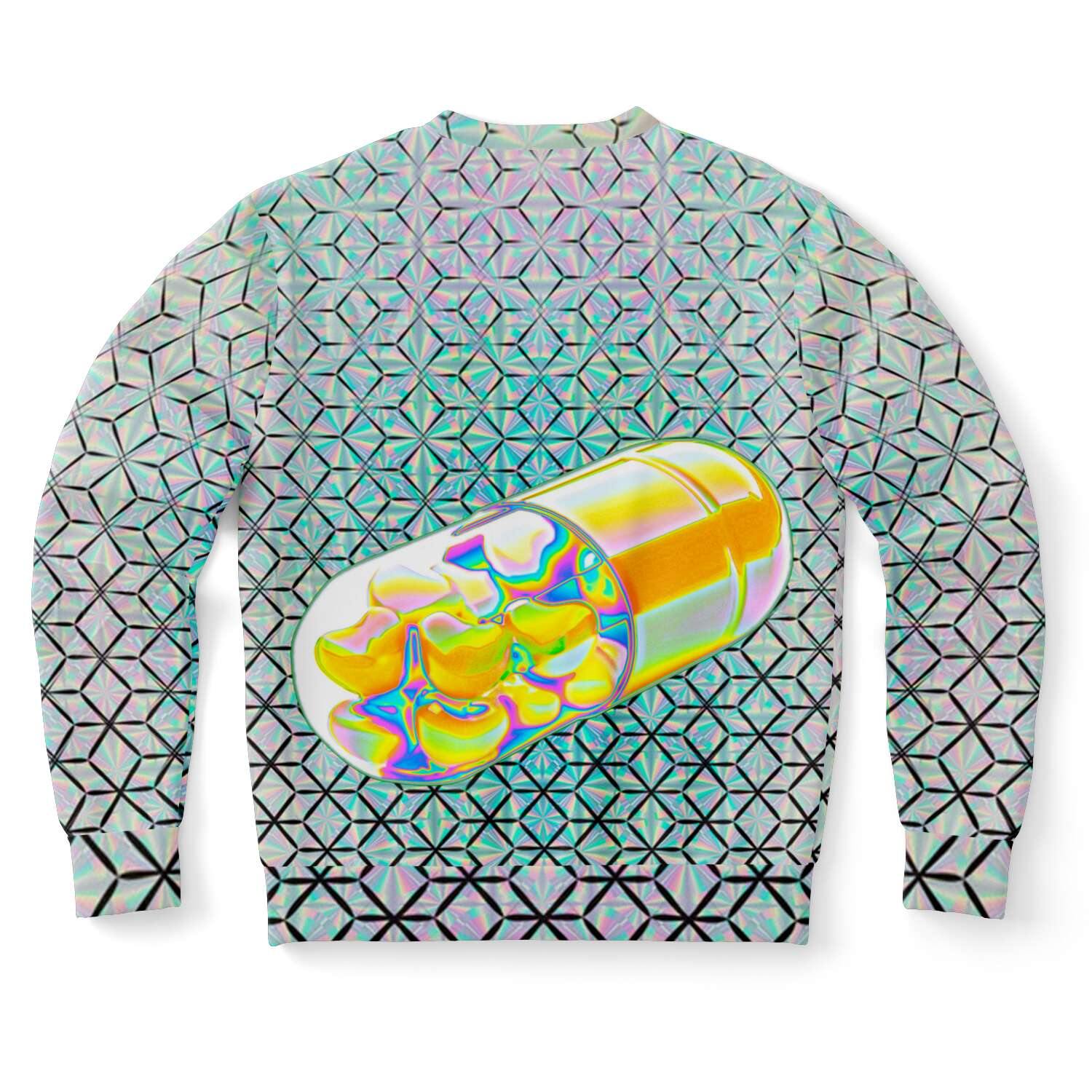 Pills of Happy Holographic Sweatshirt - OnlyClout