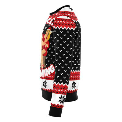 SANTA IS COMING UGLY CHRISTMAS SWEATER - OnlyClout