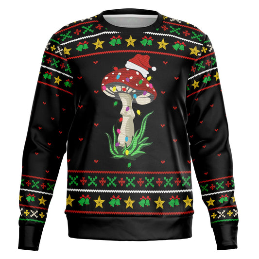 CHRISTMUSH TREE UGLY CHRISTMAS SWEATER