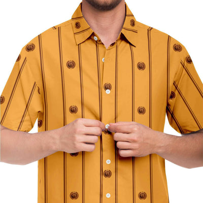 DOGE PATTERN short sleeve button down shirt - OnlyClout