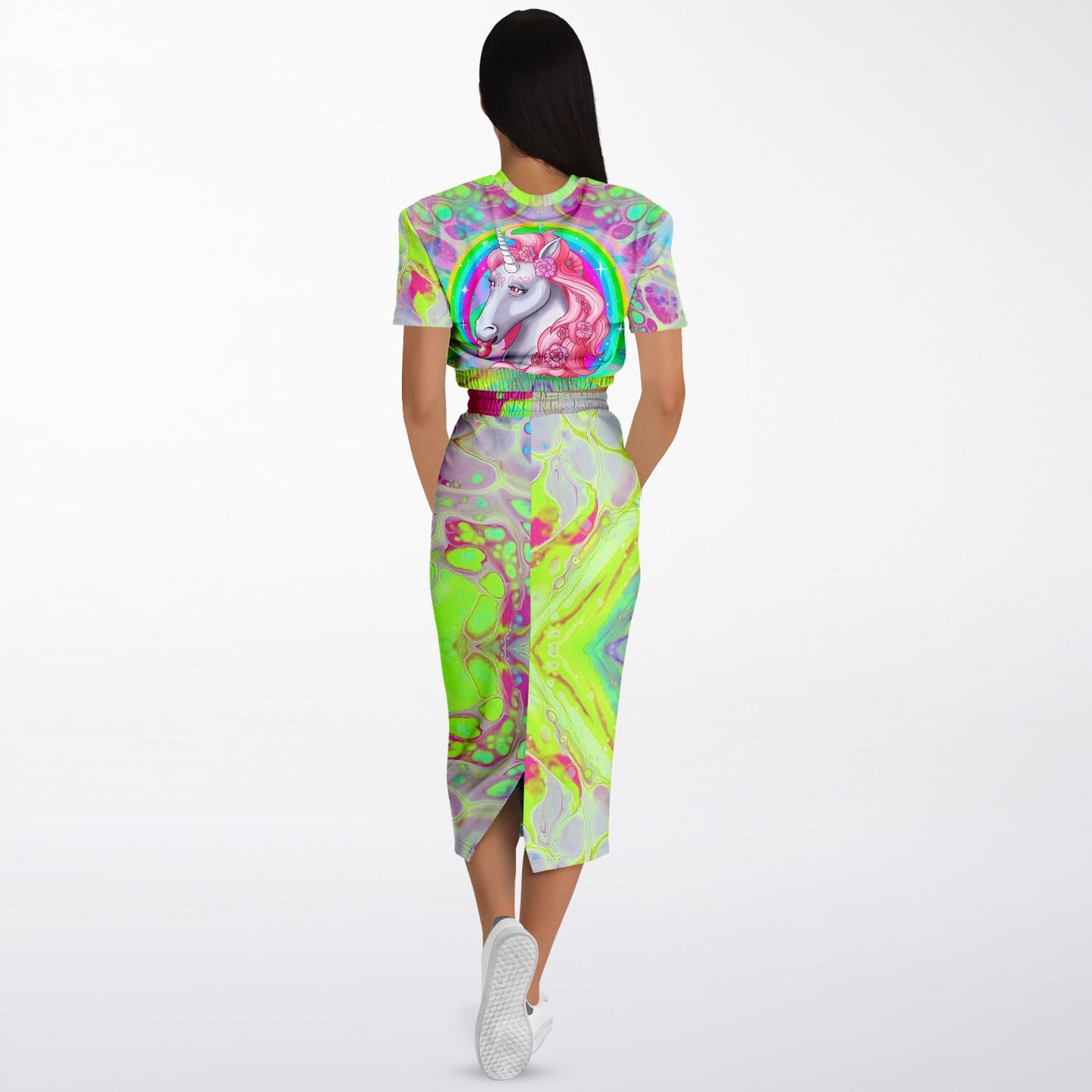 Rainbow Unicorn Womens Full Festival Body Outfit