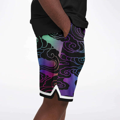 Vivid Waves Basketball Shorts - OnlyClout