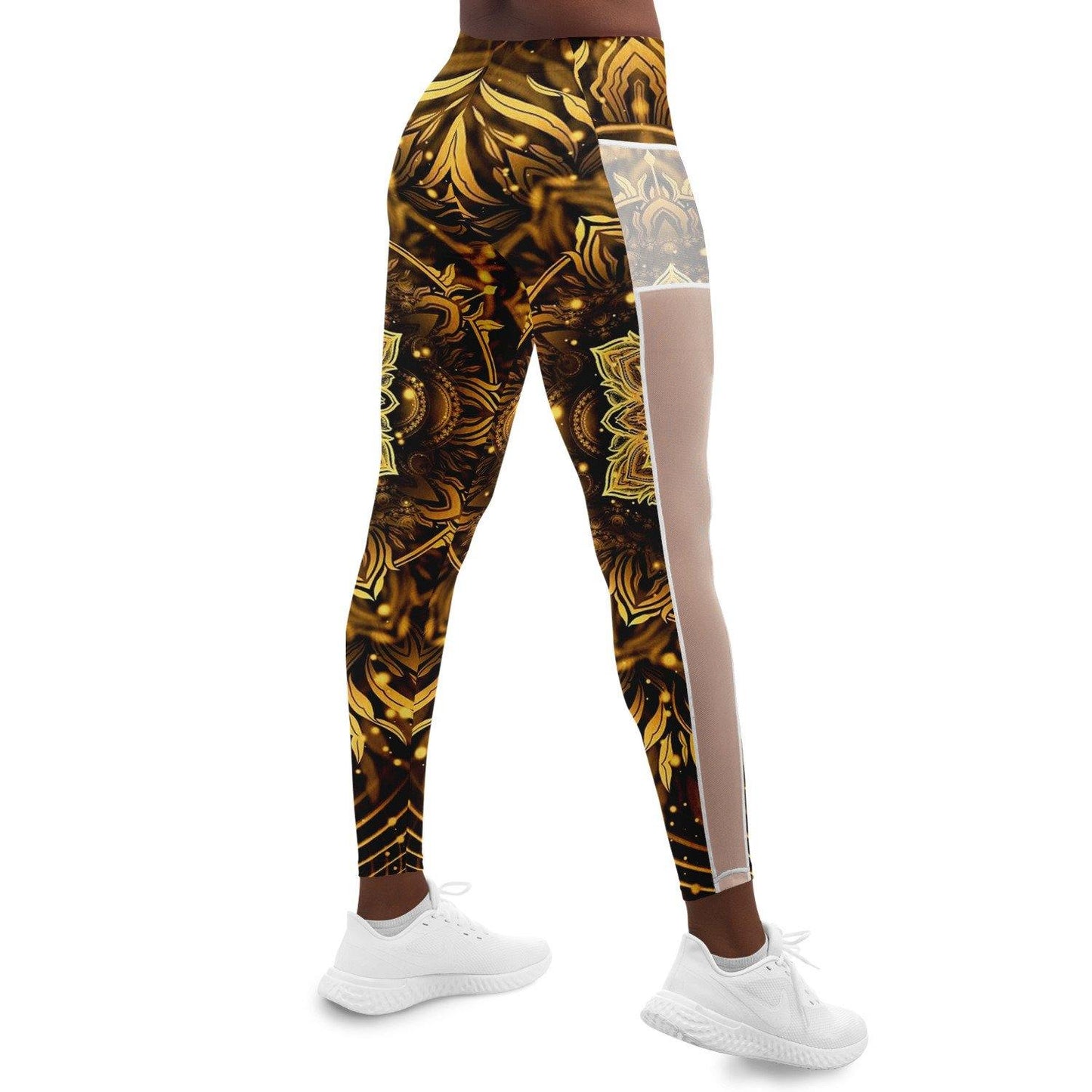 Golden Mandala Music Festival Pocket Leggins - OnlyClout