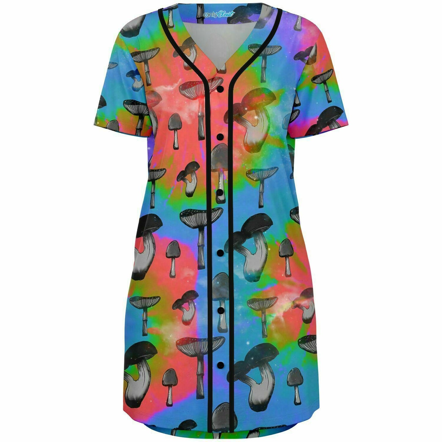 Mushrooms Paradise Baseball Jersey Dress