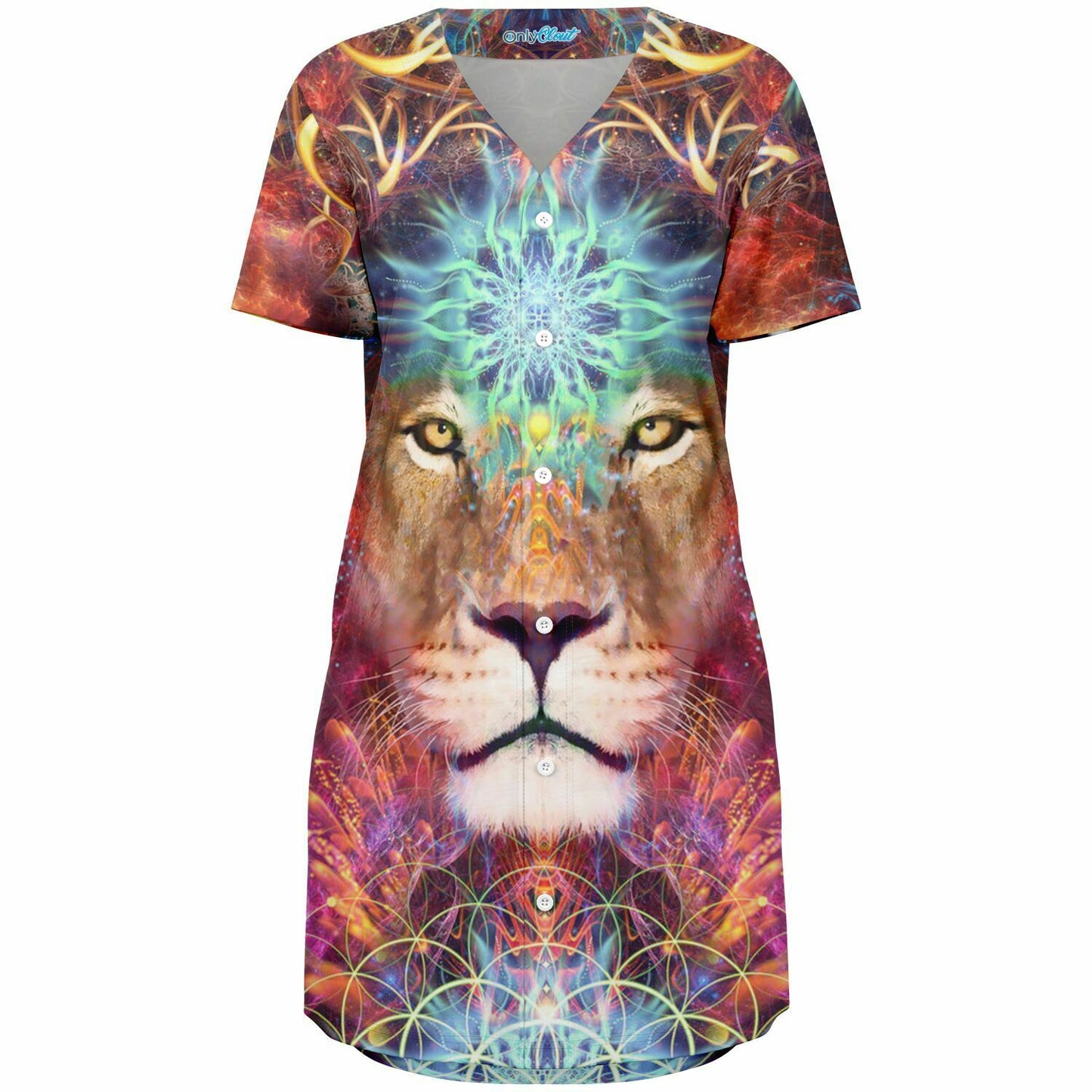 Spiritual Lion Baseball Jersey Dress