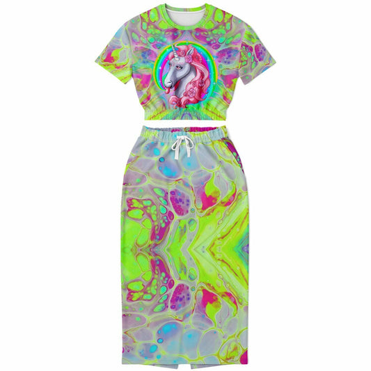 Rainbow Unicorn Womens Full Festival Body Outfit