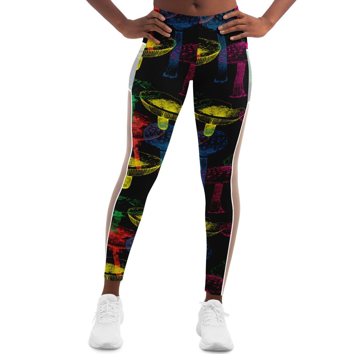 Psy Mushrooms Music Festival Pocket Leggins - OnlyClout