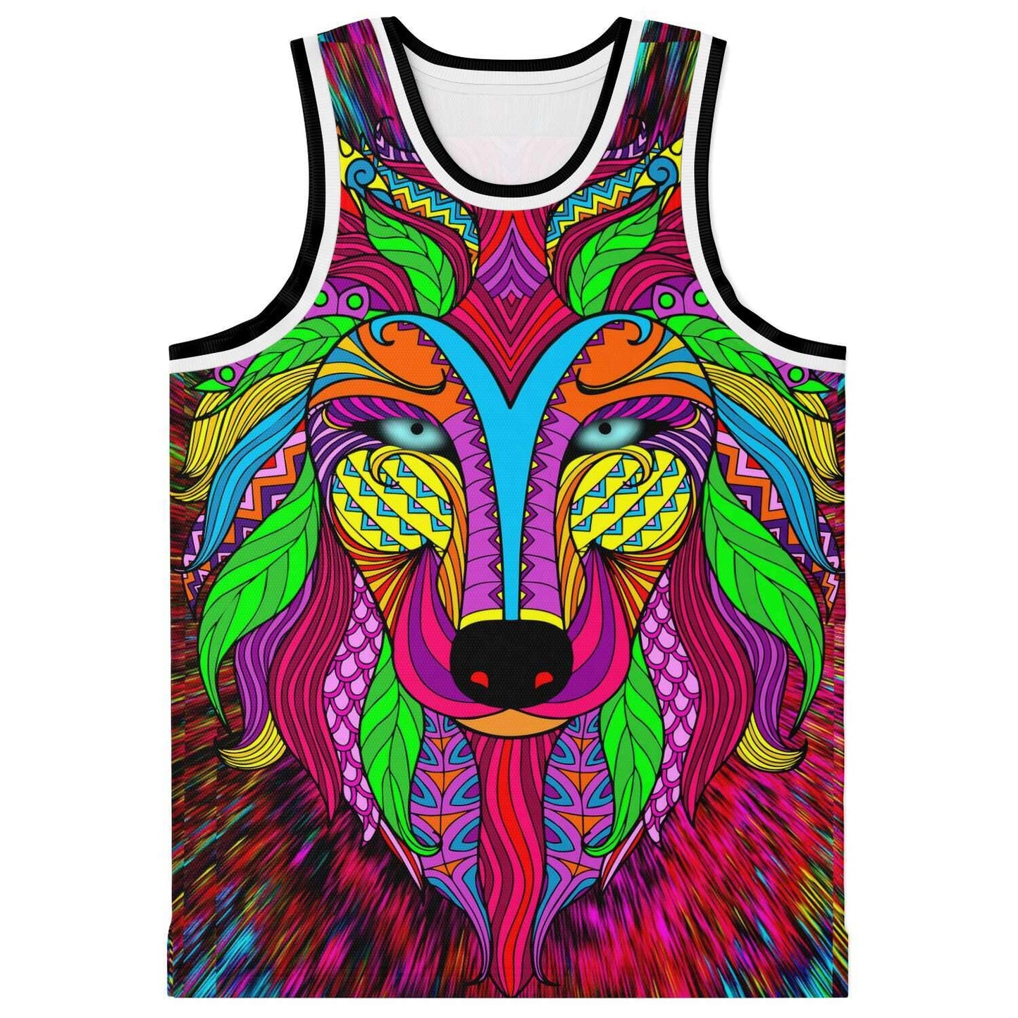 Lone Wolf Lights Basketball Jersey - OnlyClout