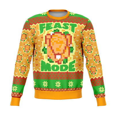 Feast Mode Dank Ugly Christmas Sweater - OnlyClout