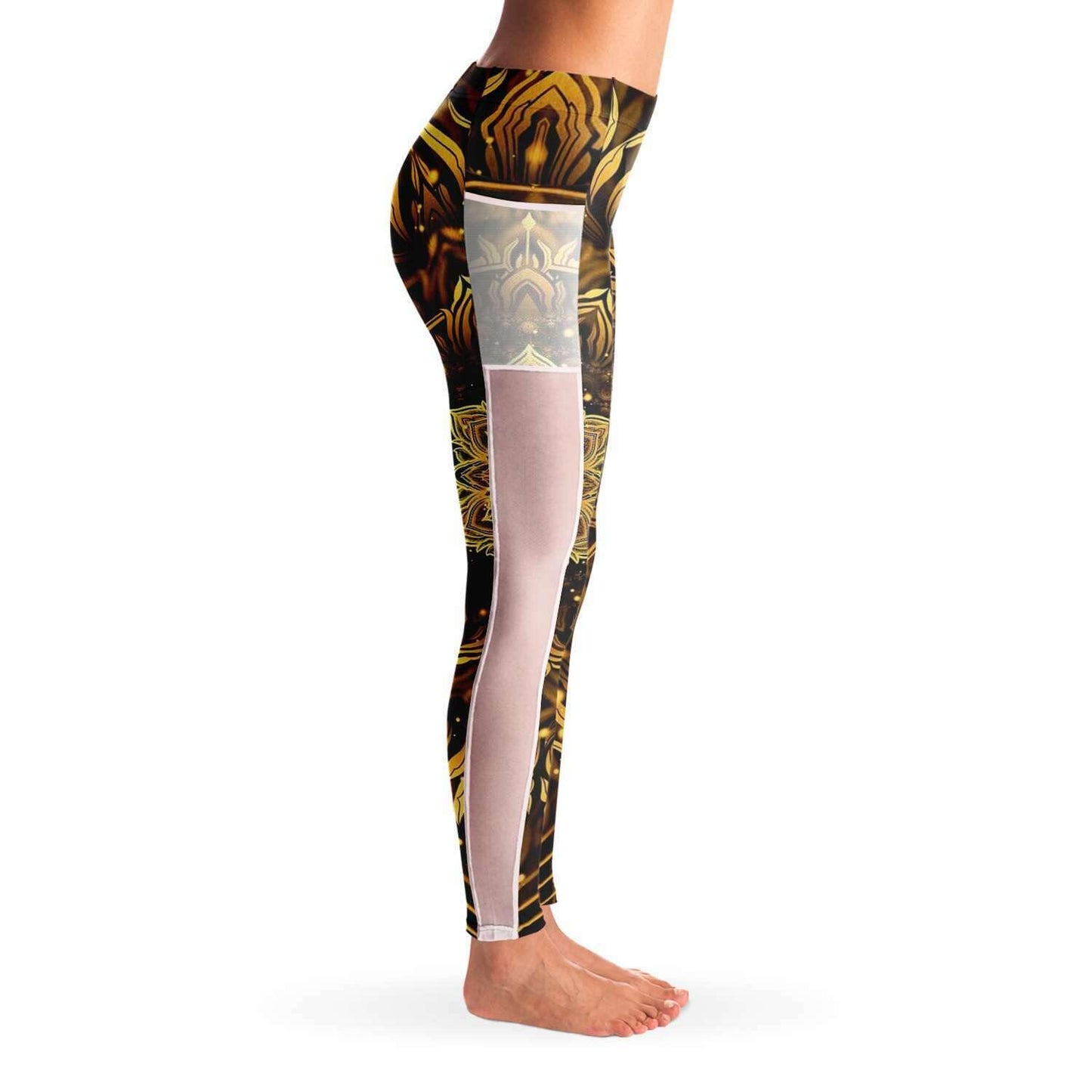 Golden Mandala Music Festival Pocket Leggins - OnlyClout