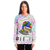 Cosmic Dino Holographic Sweatshirt - OnlyClout
