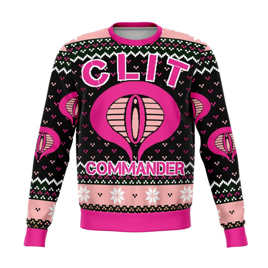 Clit Commander Ugly Christmas Sweater - OnlyClout