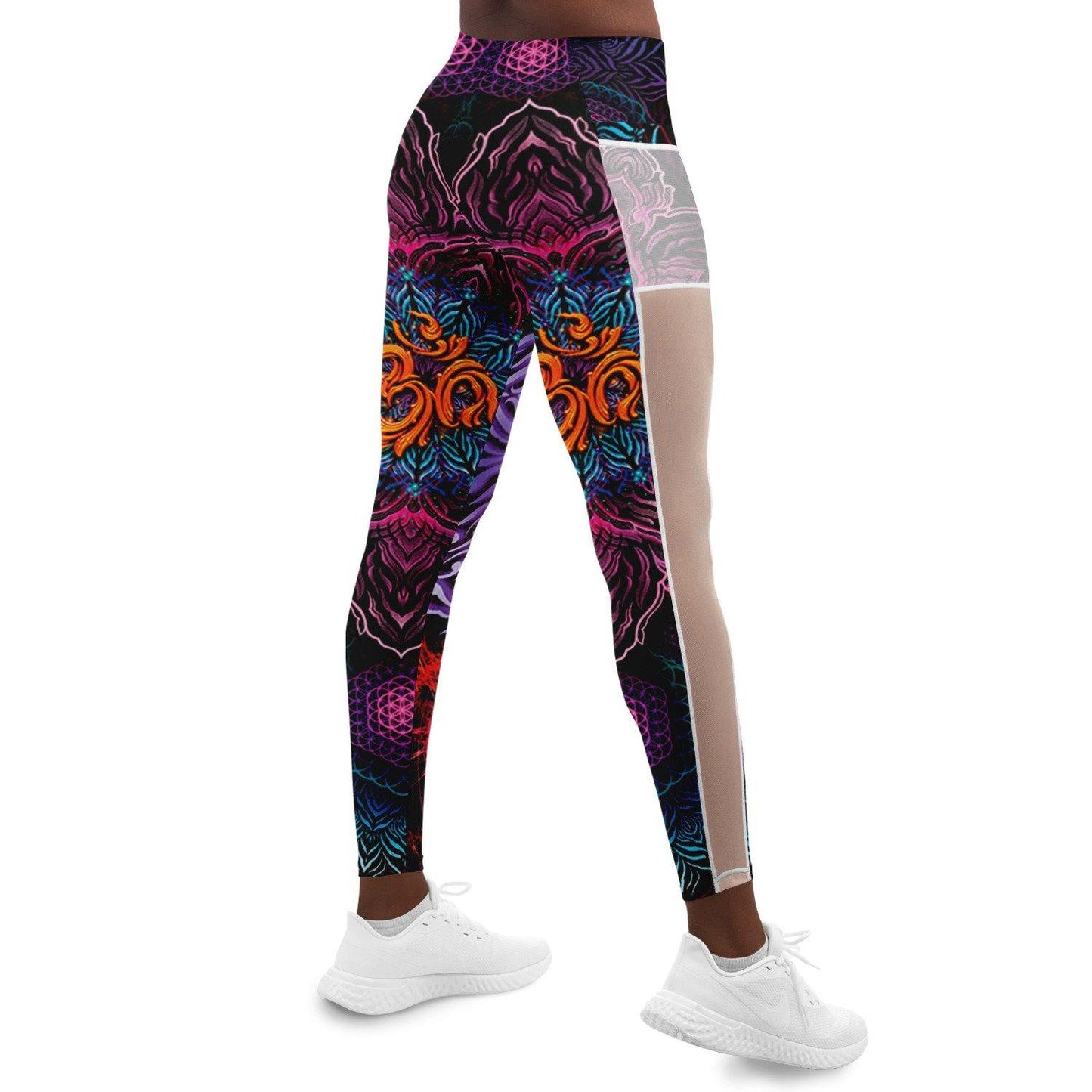 Power of Aum Music festival Pocket Leggins - OnlyClout