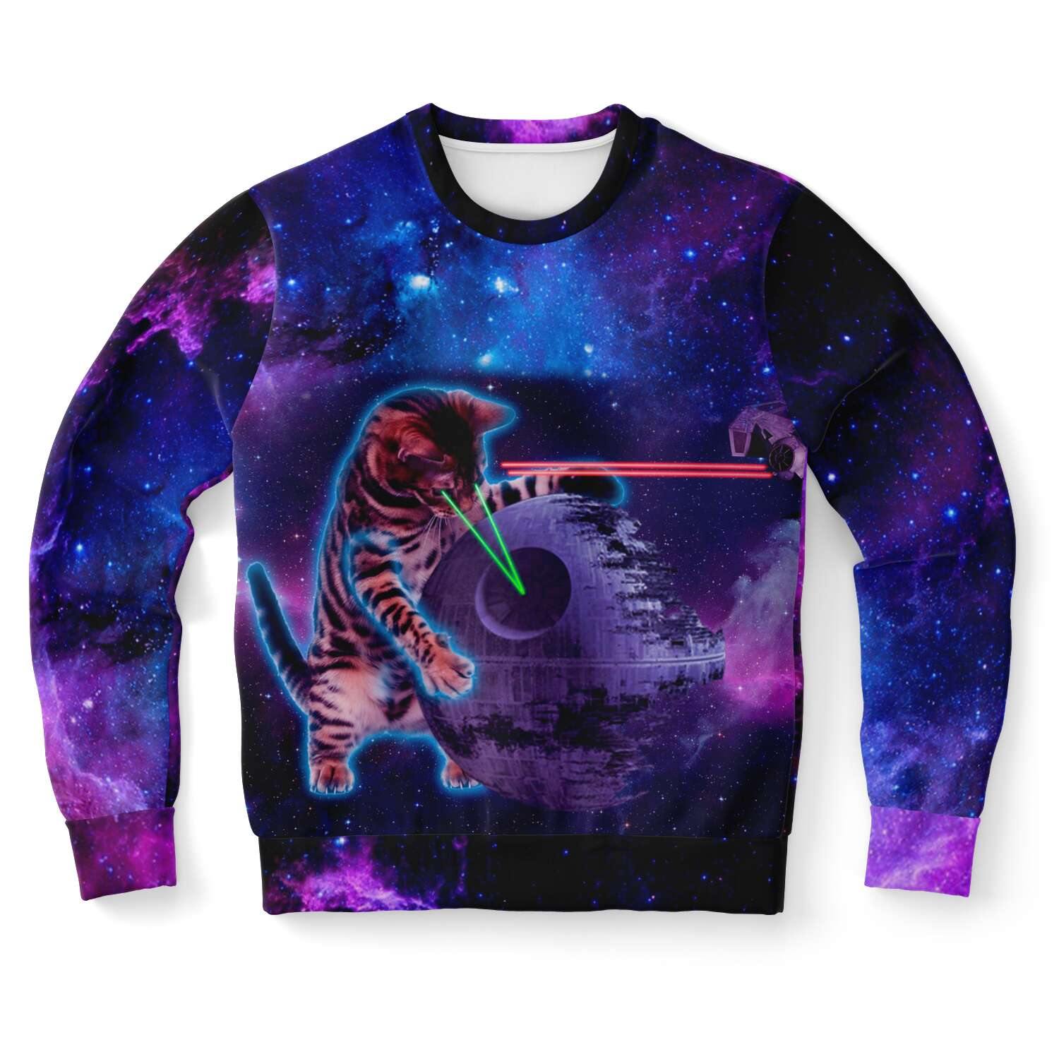  Cat Wars Sweater, [music festival clothing], [only clout], [onlyclout]