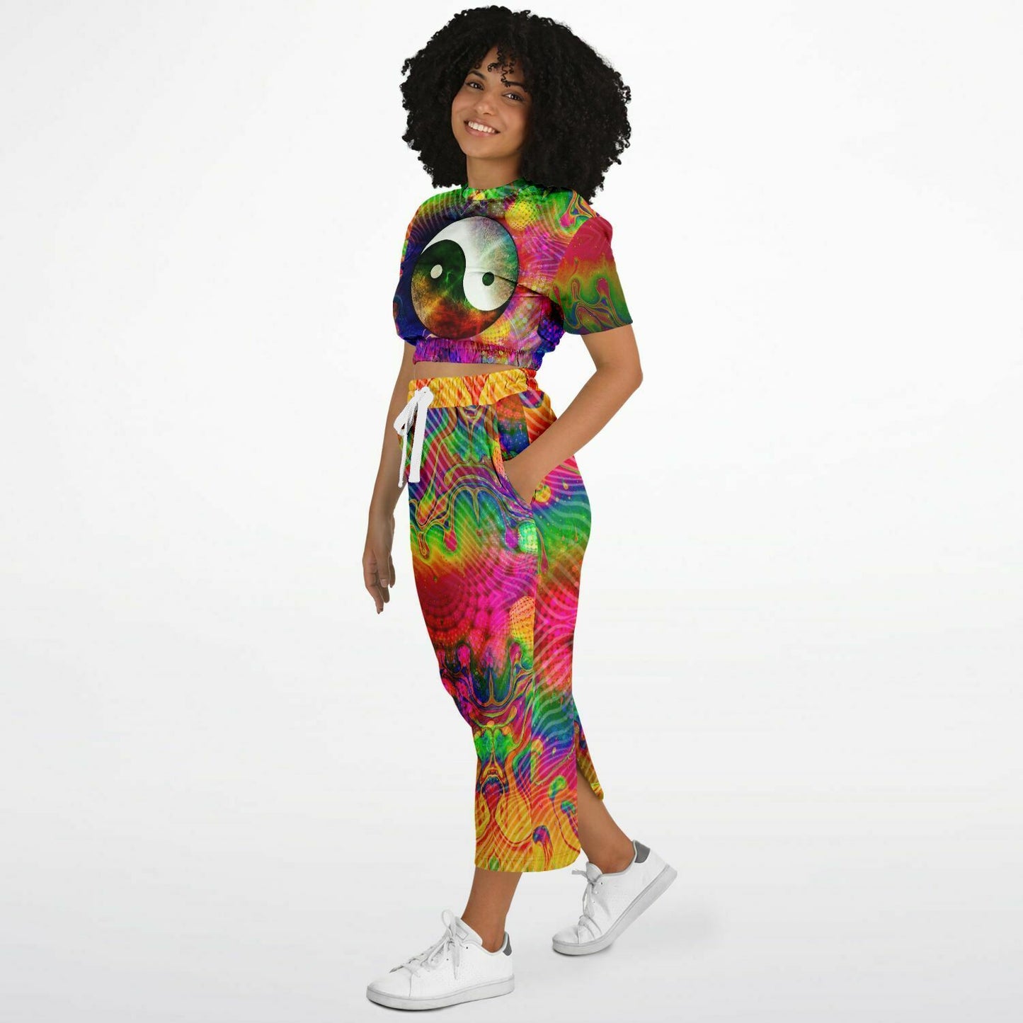 Colorful Yin Yang Womens Full Festival Body Outfit