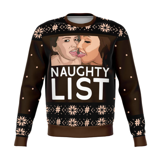 Naughty List Girls Ugly Christmas Sweater - OnlyClout