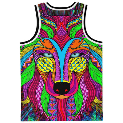 Lone Wolf Lights Basketball Jersey - OnlyClout