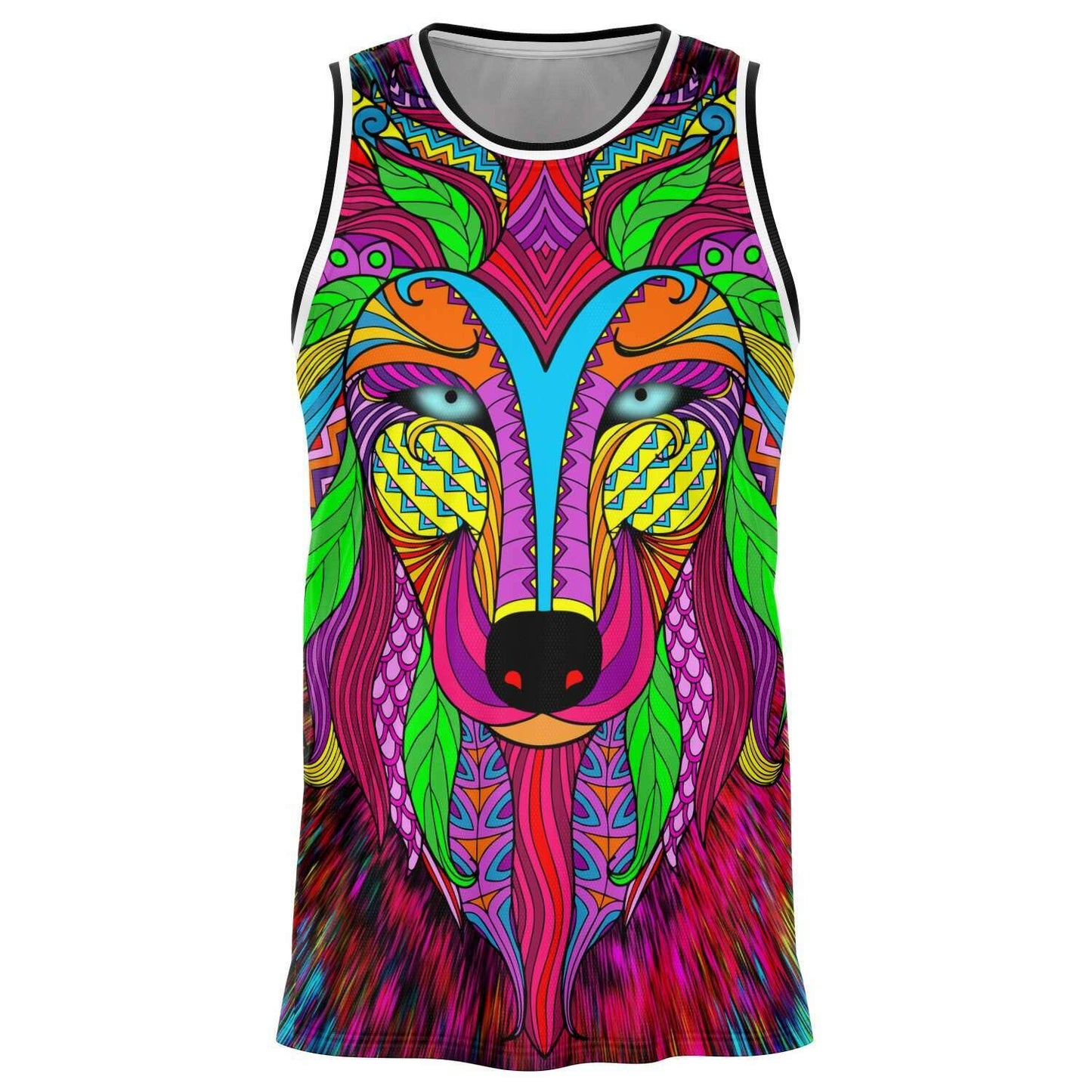 Lone Wolf Lights Basketball Jersey - OnlyClout