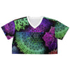 Illuminating Mandala Rave Cropped Football Jersey, [music festival clothing], [only clout], [onlyclout]
