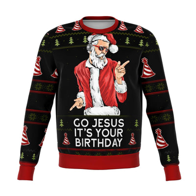 Go Jesus Ugly Christmas Sweater - OnlyClout