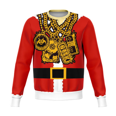 Santa Drip Dank Ugly Christmas Sweater - OnlyClout