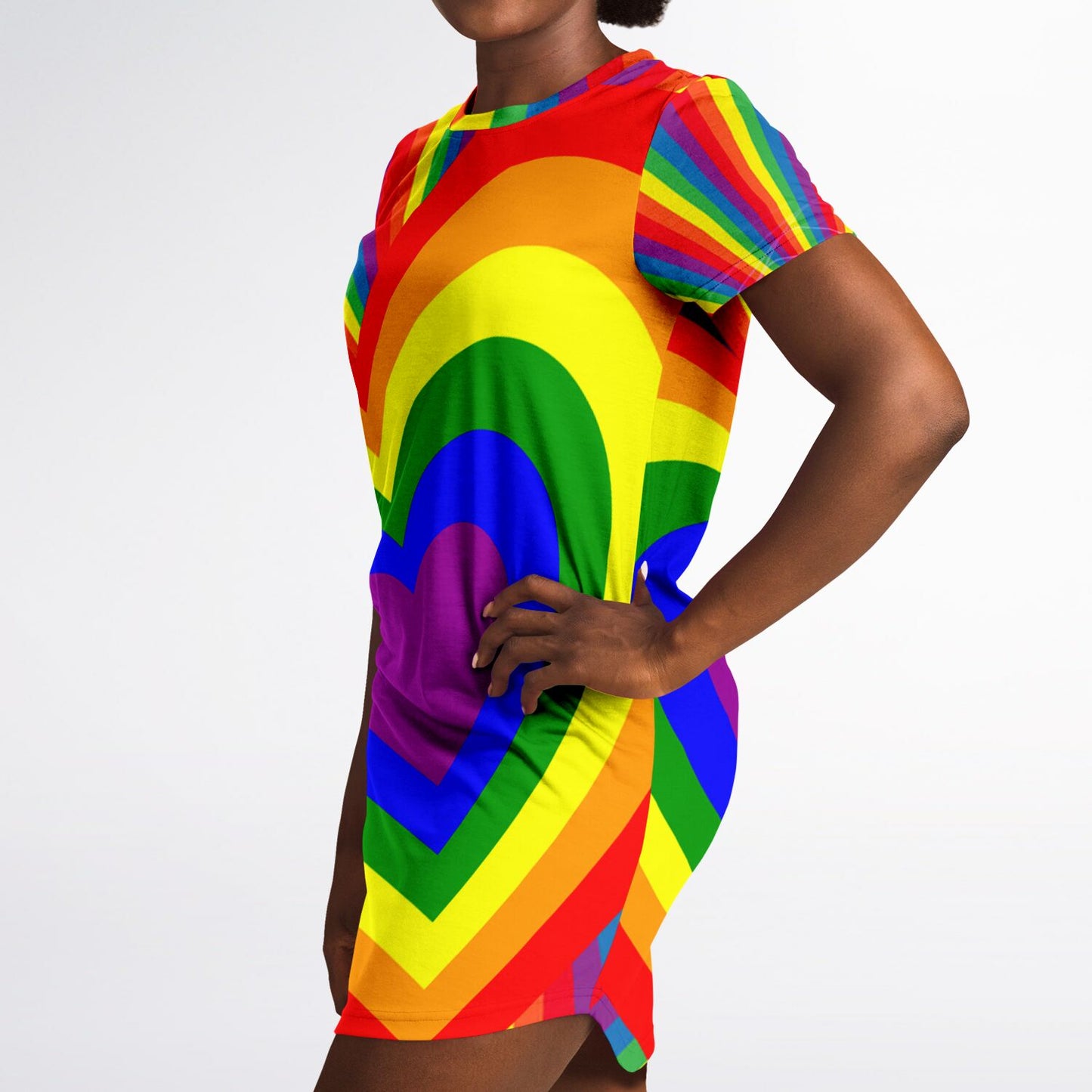 Pride Heart T-Shirt Dress