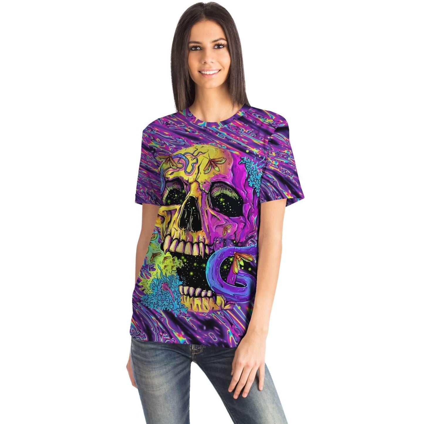 Psychedelic Skull T-Shirt - OnlyClout