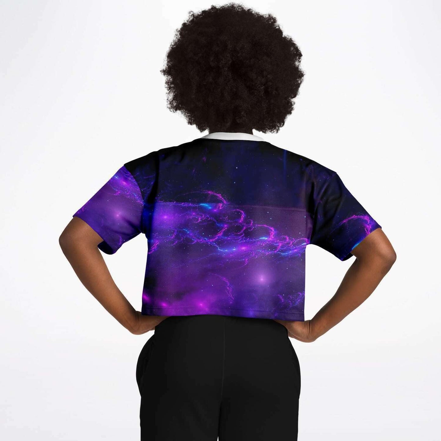  Trippy Owls Rave Cropped Football Jersey, [music festival clothing], [only clout], [onlyclout]