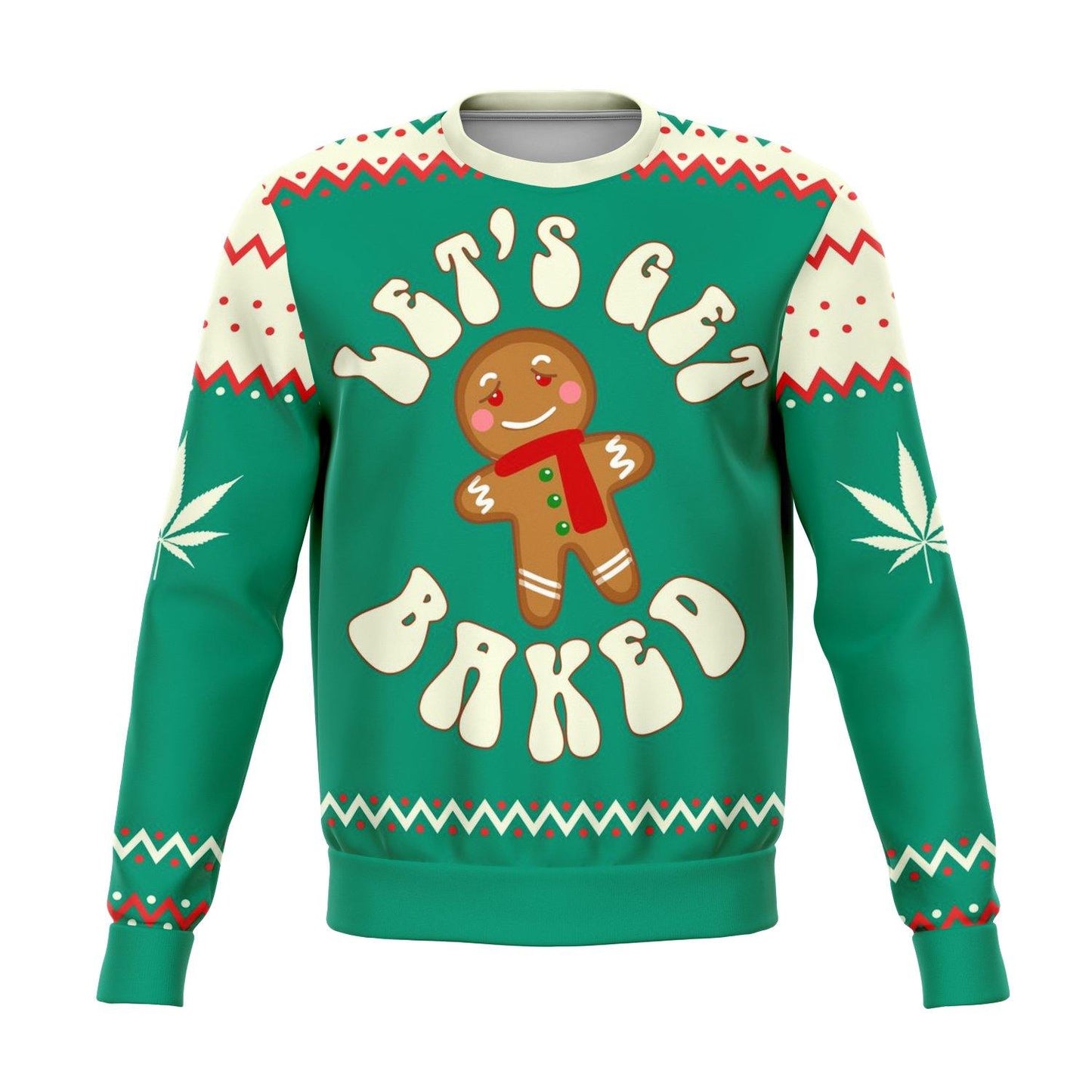 Get Baked Funny Ugly Christmas Sweater - OnlyClout