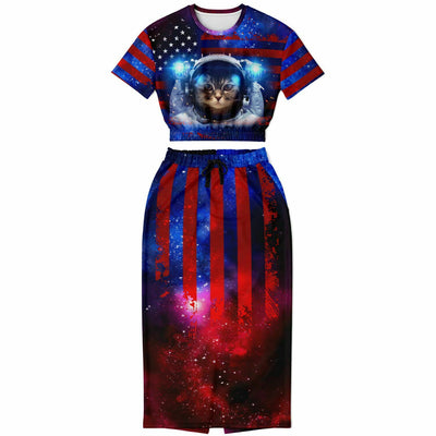American Catstronaut Womens Full Festival Body Outfit