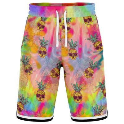 Pineapple Skull Basketball Shorts - OnlyClout