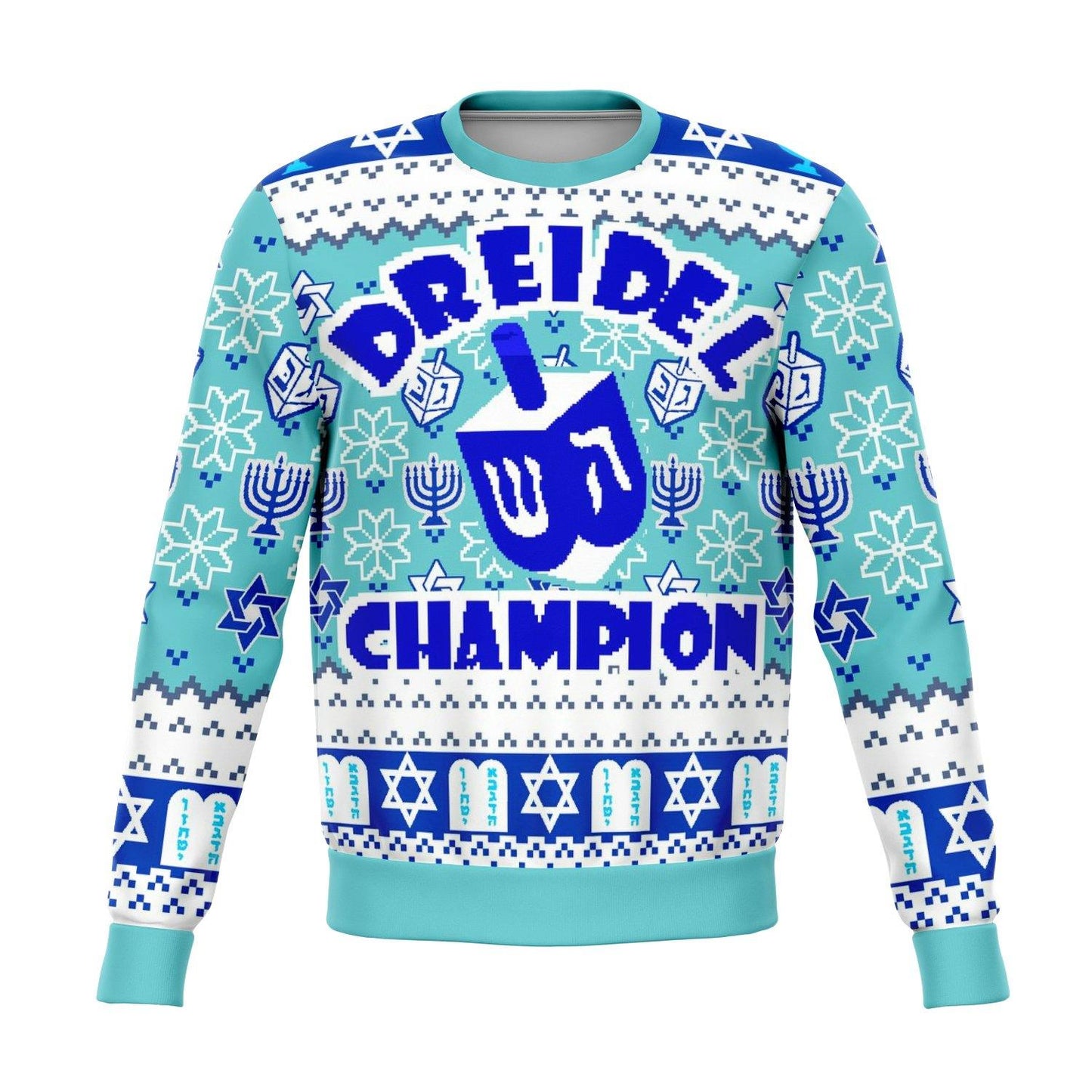 Dreidel Champ Funny Ugly Christmas Sweater - OnlyClout