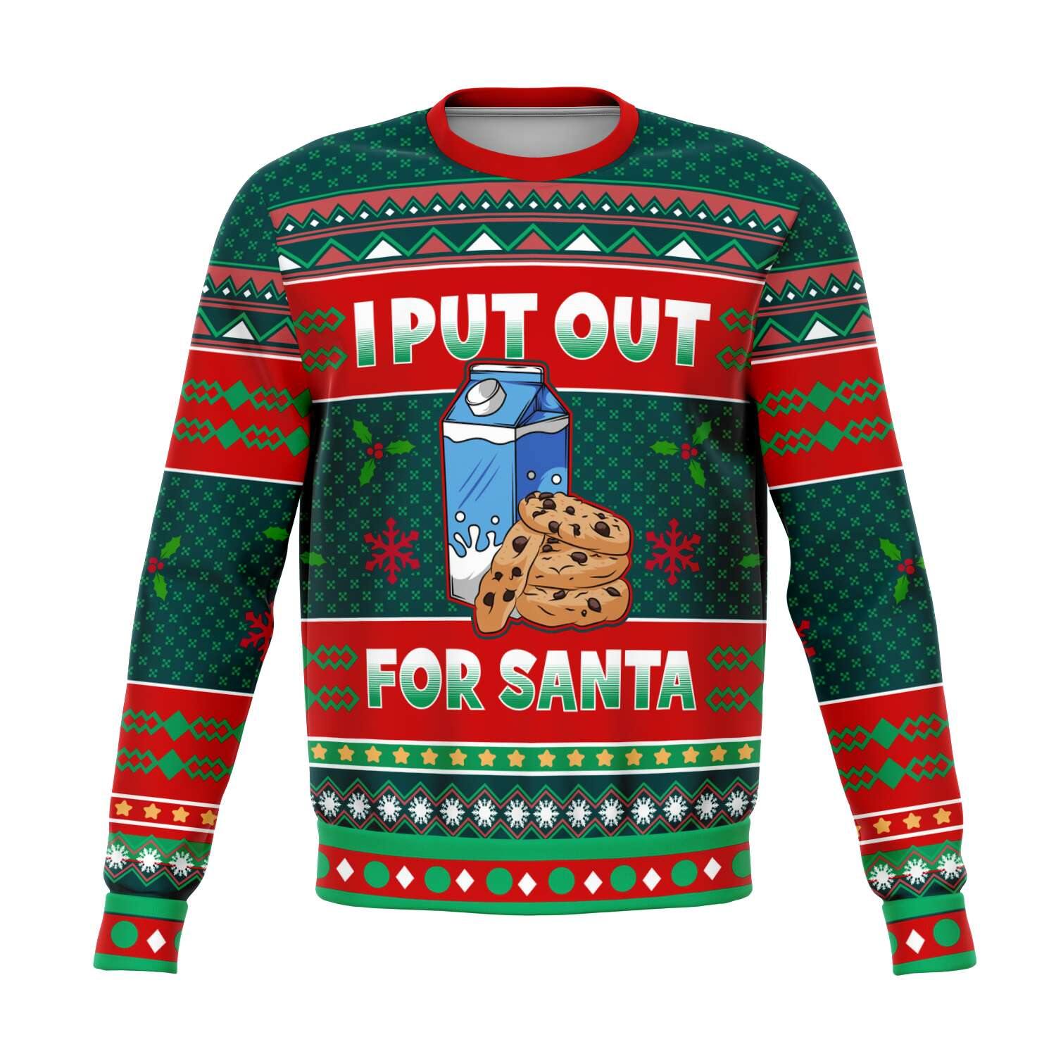  Put Out For Santa Naughty Meme Holiday Ugly Christmas Sweater, [music festival clothing], [only clout], [onlyclout]