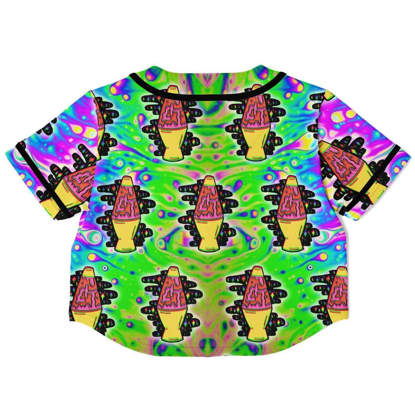  Trippy Lamp  Rave Cropped Baseball Jersey, [music festival clothing], [only clout], [onlyclout]