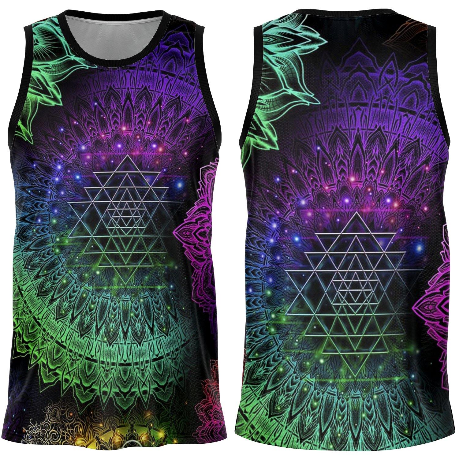 Glowing Mandala Basketball Jersey - OnlyClout