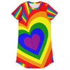 Pride Heart T-Shirt Dress